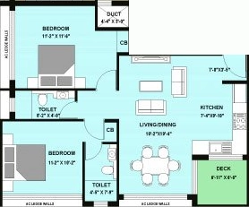 2 BHK Flat in Shirdi Whitefield Khanika in Chitlapakkam, Chennai - Image 906447