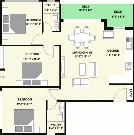3 BHK Flat in Shirdi Whitefield Khanika in Chitlapakkam, Chennai - Image 906450