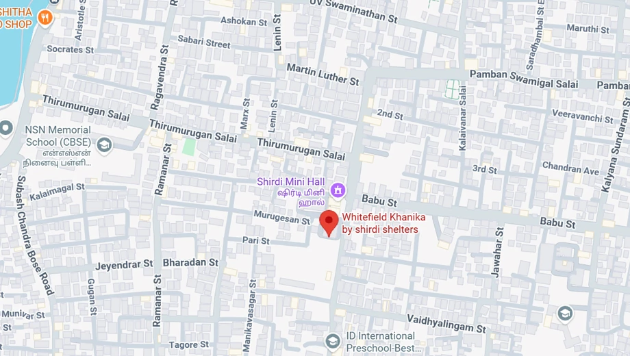Location of Shirdi Whitefield Khanika in Chitlapakkam, Chennai - Image 376365