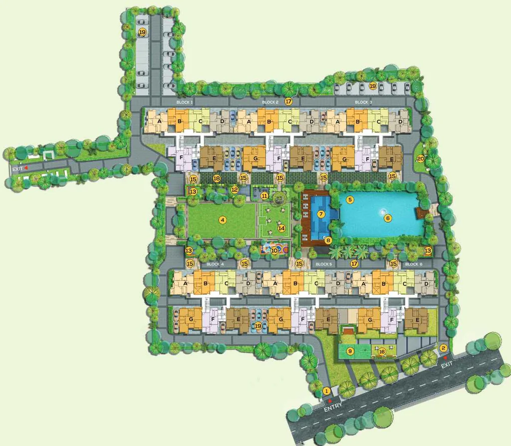 Master Plan of DTC Good Earth in Madhyamgram, Kolkata - Image 376448