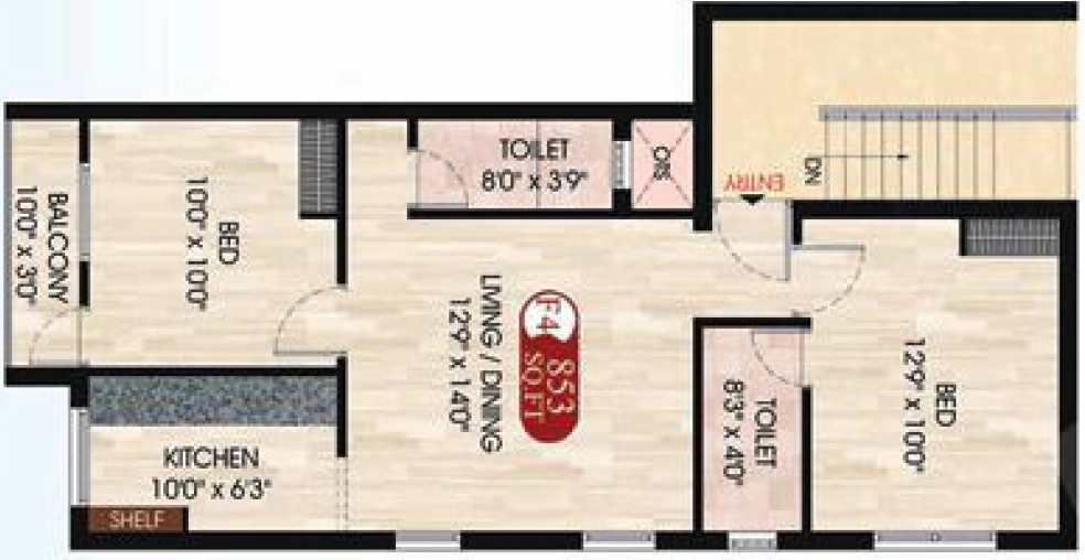 2 BHK Flat in DAC Magnum in Pallavaram, Chennai - Image 906495
