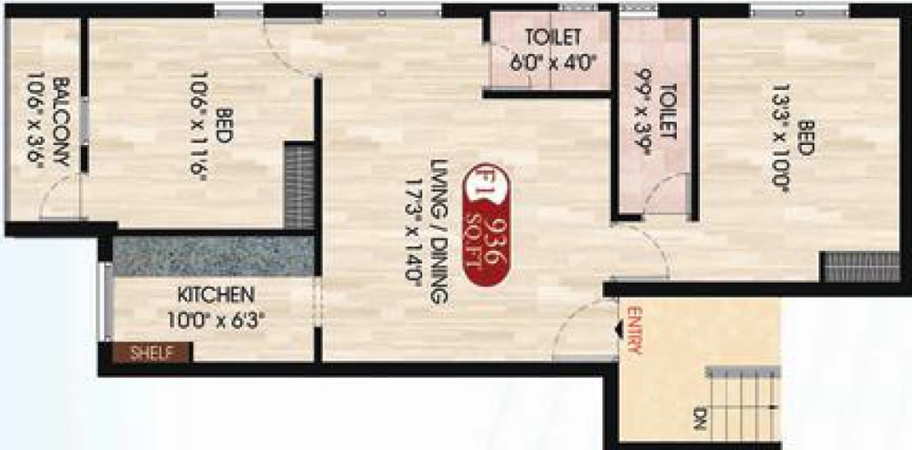 2 BHK Flat in DAC Magnum in Pallavaram, Chennai - Image 906496