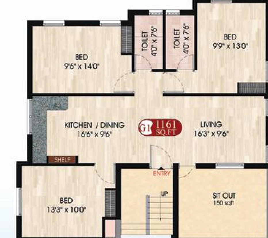 3 BHK Flat in DAC Magnum in Pallavaram, Chennai - Image 906497