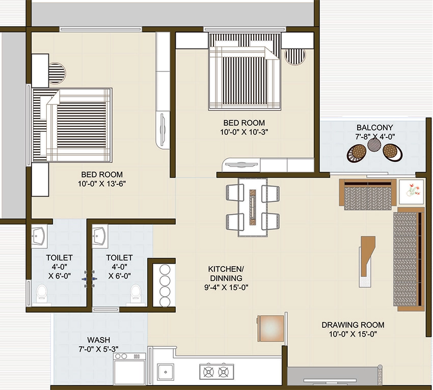 2 BHK Flat in Dhruva Radhey Infinity in Vatva, Ahmedabad - Image 906500