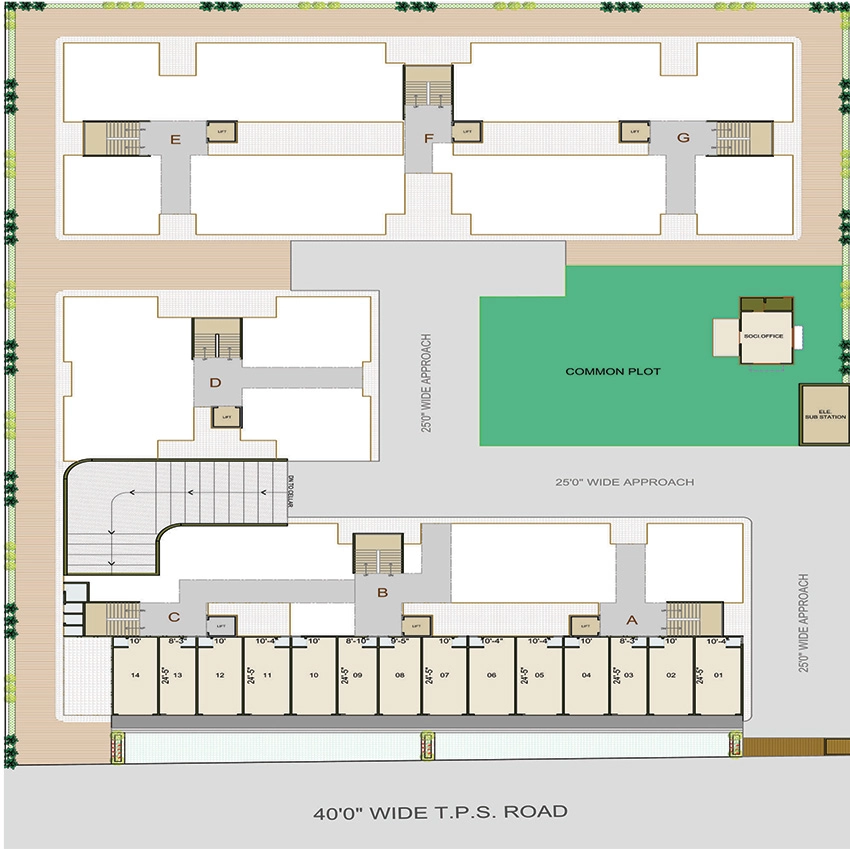 Master Plan of Dhruva Radhey Infinity in Vatva, Ahmedabad - Image 376479