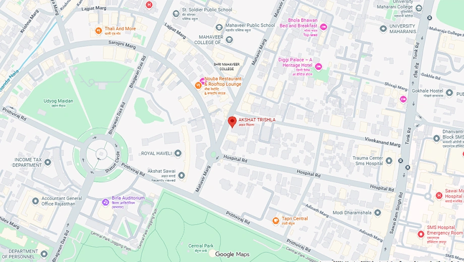 Location of Akshat Trishala in Civil Lines, Jaipur - Image 376493