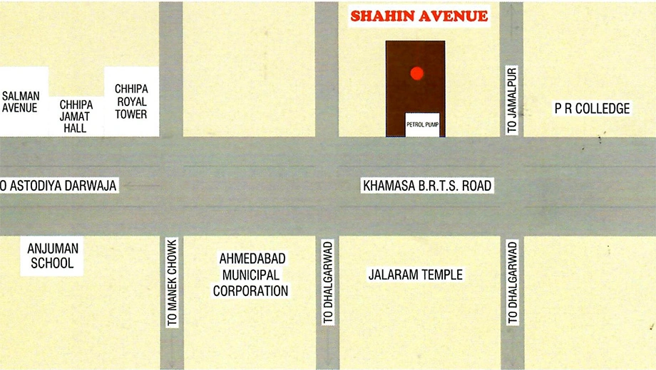 Location of Etihad Shahin Avenue in Jamalpur, Ahmedabad - Image 376497