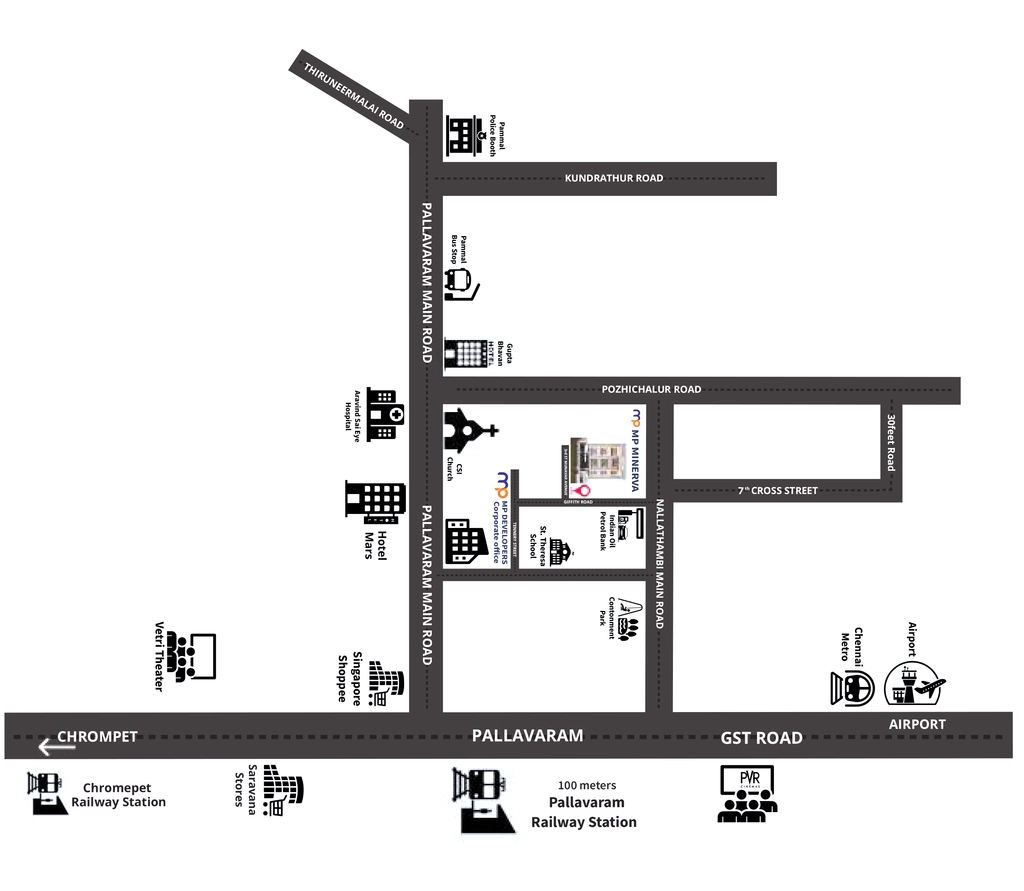 Location of MP Minerva in Pallavaram, Chennai - Image 376521