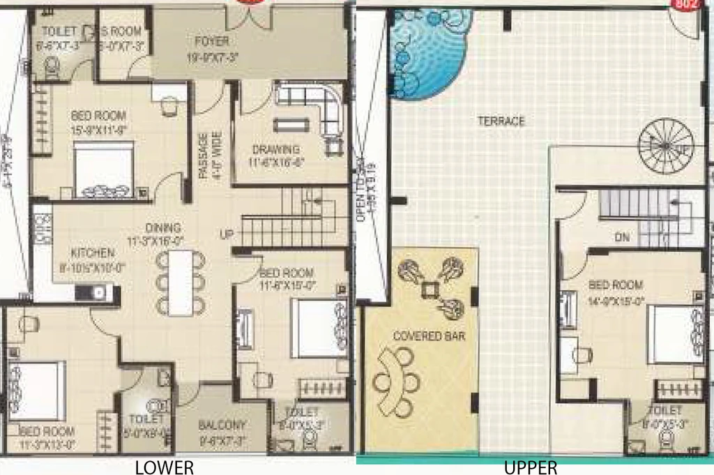 4 BHK Penthouse in Pachar Umrao Kamal Raj in C Scheme, Jaipur - Image 906536