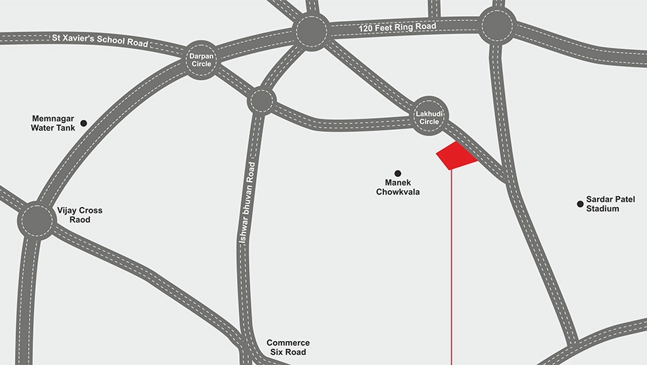 Location of Idesign Namrata Flats in Navrangpura, Ahmedabad - Image 376571