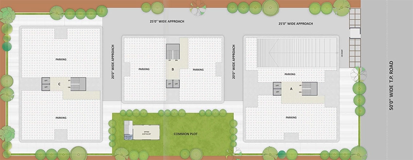 Master Plan of Mahavir Samay Residency in Nana Chiloda, Ahmedabad - Image 376625