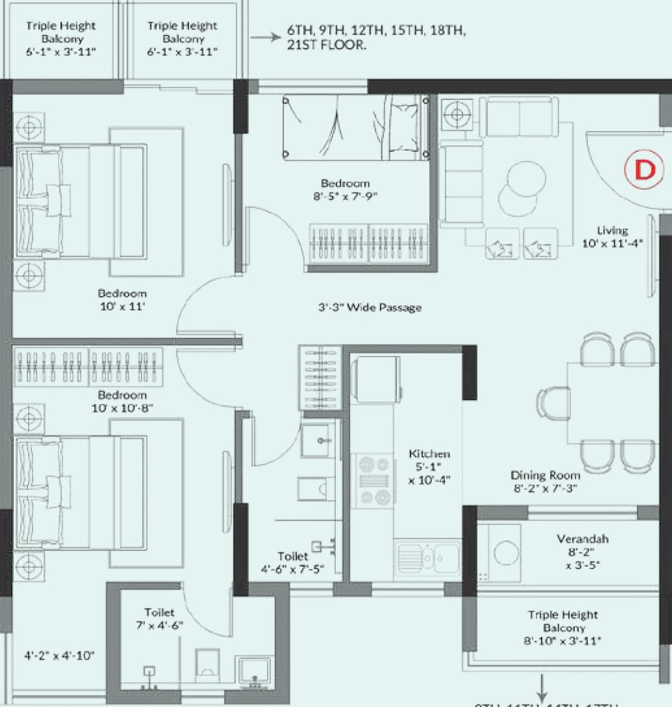 2.5 BHK Flat in Rameswara Anandvann in Dum Dum, Kolkata - Image 906557