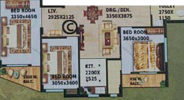 3 BHK Flat in Swabhumi Choudhury Park Enclave in Dakshineswar, Kolkata - Image 906561