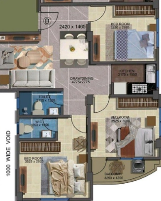 3 BHK Flat in Vaastu Shelly Apartment in Agarpara, Kolkata - Image 906564