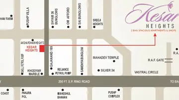 Location of Maitri Kesar Heights - Image 376661