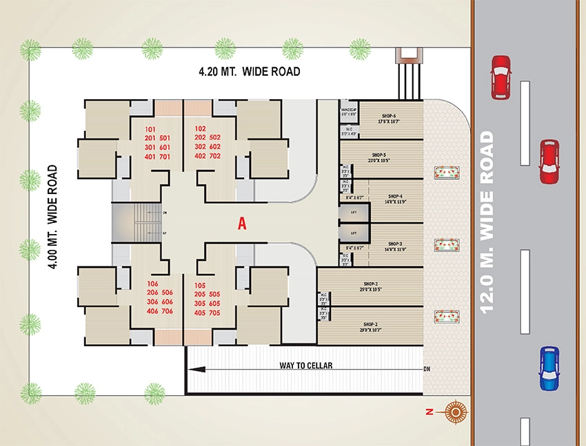 Master Plan of Maitri Kesar Heights in Vastral, Ahmedabad - Image 376662