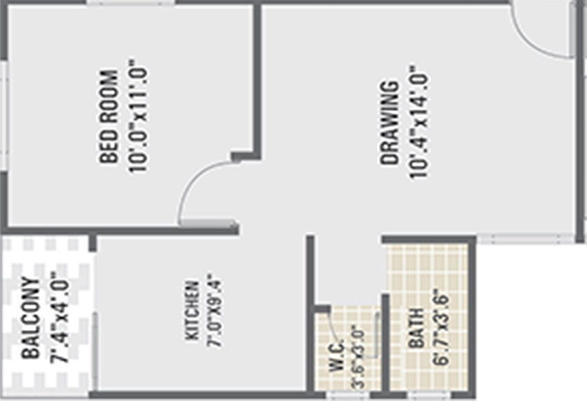 1 BHK Flat in Motiram Apple 1 in Kuber Nagar, Ahmedabad - Image 906578