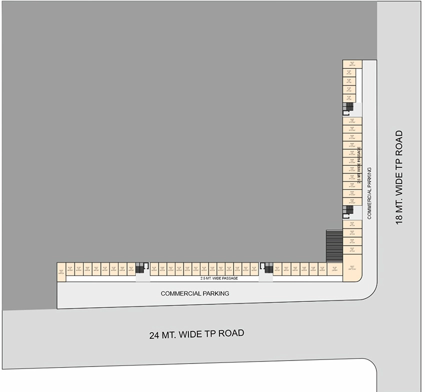 Floor Plan of Commercial Nirmal Sarovar in Vatva, Ahmedabad - Image 376722