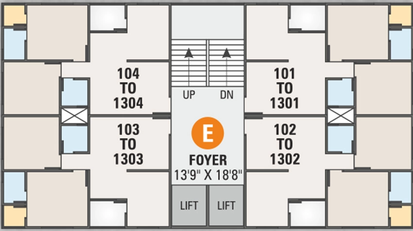 Floor Plan of Nirman Kesar Exotica in Nava Naroda, Ahmedabad - Image 376732