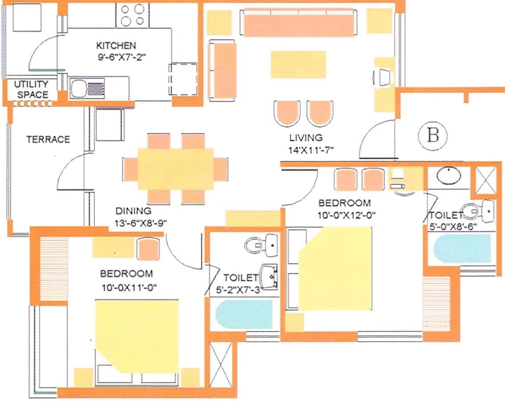 2 BHK Flat in Trimurty Dave Apartments in Bani Park, Jaipur - Image 906606