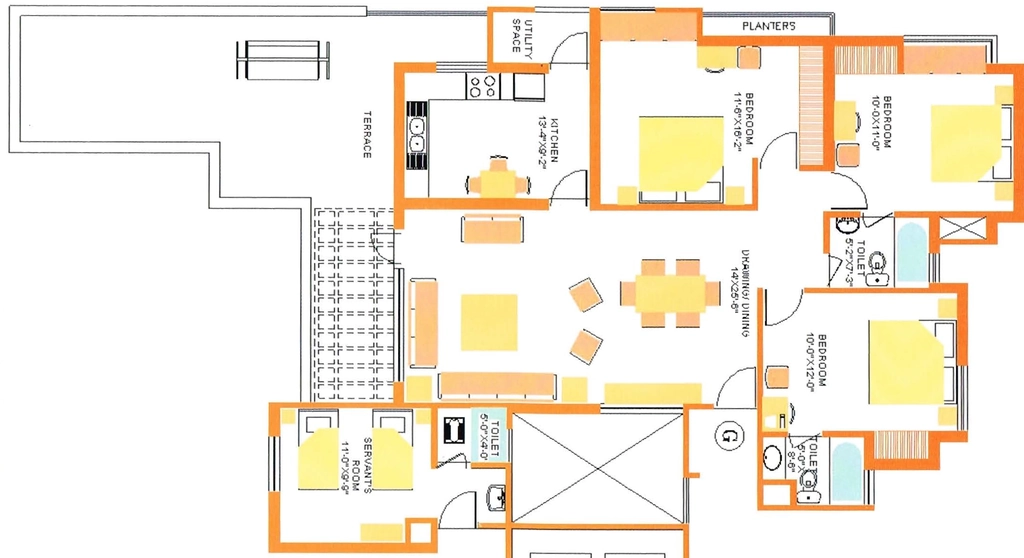 3 BHK Penthouse in Trimurty Dave Apartments in Bani Park, Jaipur - Image 906608
