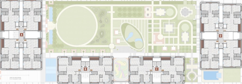 Floor Plan of Swagat Cilantra in Bhimrad, Surat - Image 376785