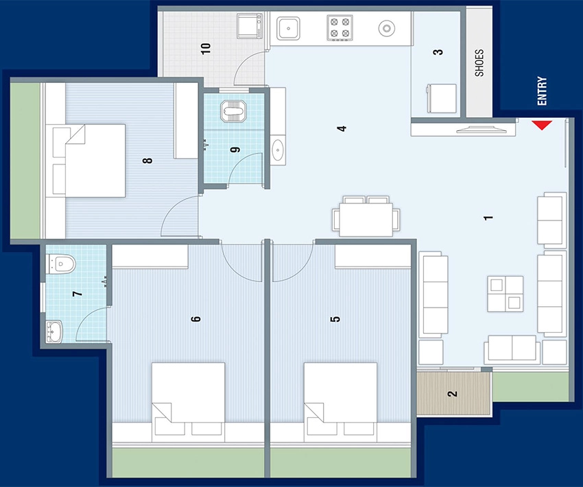 3 BHK Flat in North Kalash 2 Enclave in Vatva, Ahmedabad - Image 906611