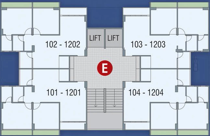 Floor Plan of North Kalash 2 Enclave in Vatva, Ahmedabad - Image 376764