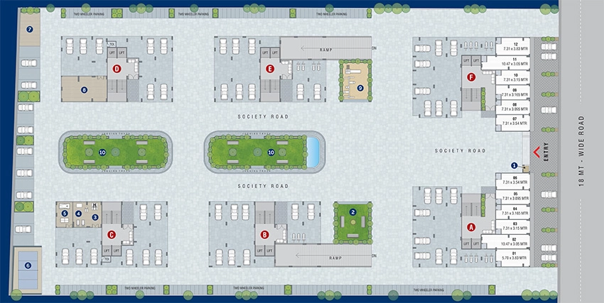 Master Plan of North Kalash 2 Enclave in Vatva, Ahmedabad - Image 376762