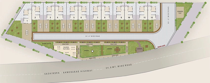 Master Plan of Vijay Orion Pearl in Kasindra, Ahmedabad - Image 376827