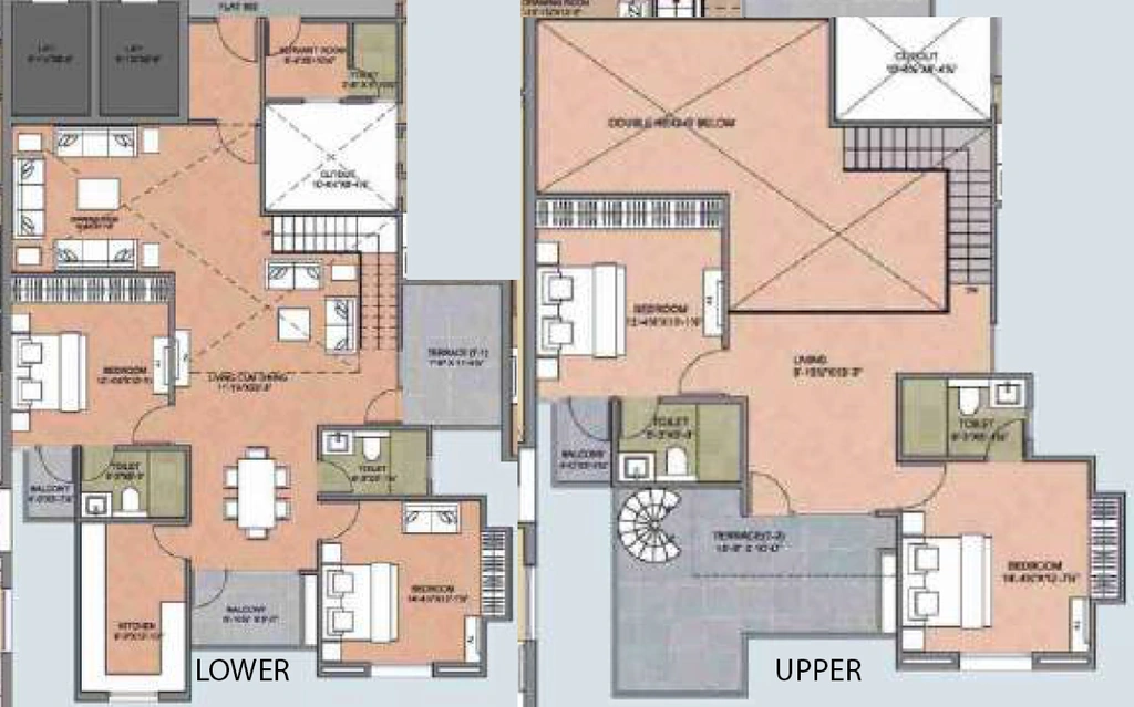 4 BHK Penthouse in B Lodha Navkaar Residency in Bani Park, Jaipur - Image 906625