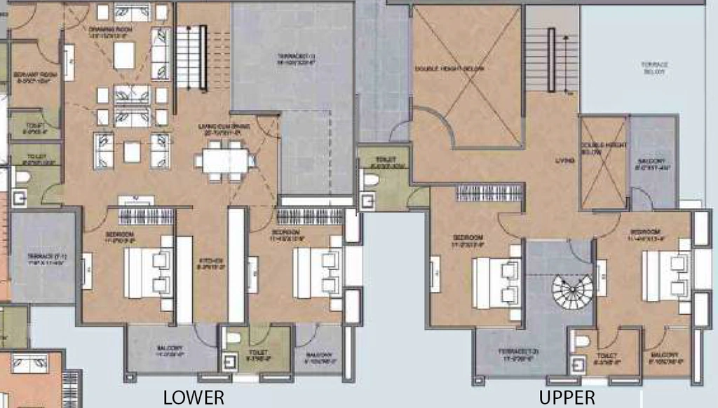 4 BHK Penthouse in B Lodha Navkaar Residency in Bani Park, Jaipur - Image 906626