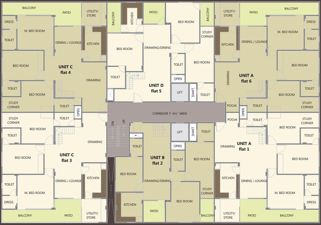 Floor Plan of Living Stone The Royal Saket in C Scheme, Jaipur - Image 376808