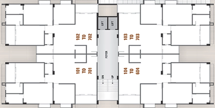 Floor Plan of Pavitra Celestia in Vaishnodevi Circle, Ahmedabad - Image 376835