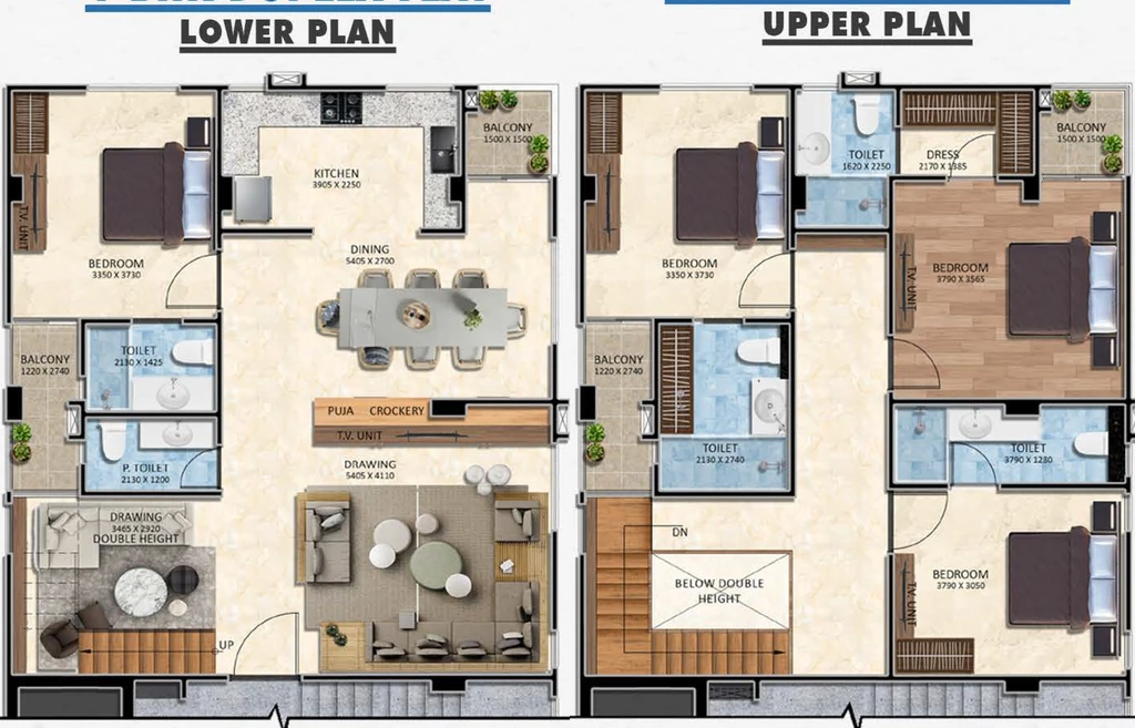 4 BHK Duplex in Koncept Harmony Heights in Bani Park, Jaipur - Image 906646
