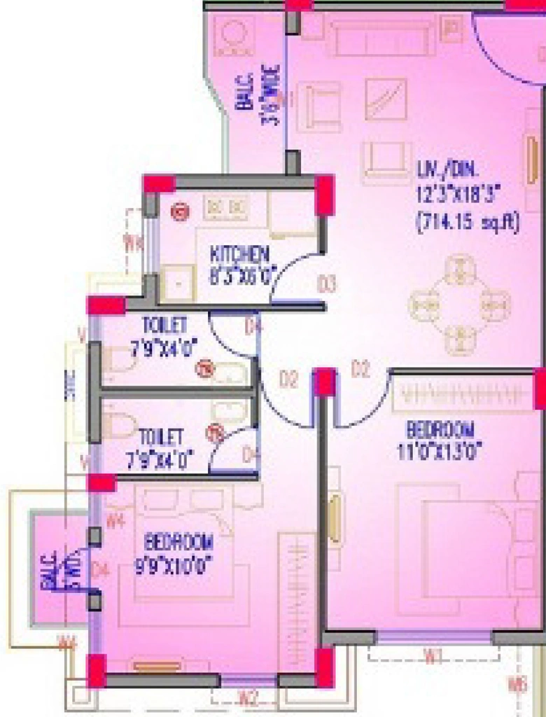 2 BHK Flat in Camellia Metro Garden in Dum Dum, Kolkata - Image 906648