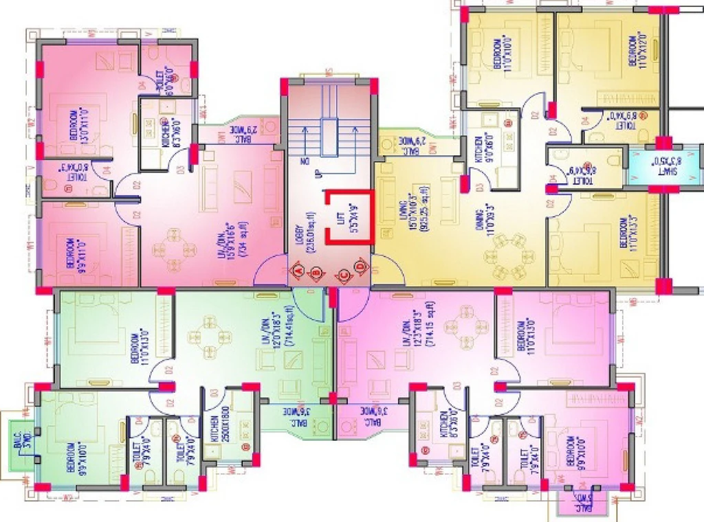 Floor Plan of Camellia Metro Garden in Dum Dum, Kolkata - Image 376856