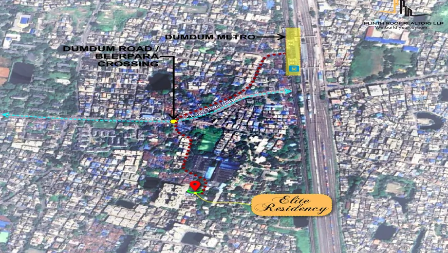 Location of Plinth Elite Residency in Dum Dum, Kolkata - Image 376861