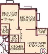 2 BHK Flat in SD Aqua View in Jessore Road, Kolkata - Image 906660