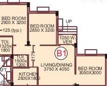 3 BHK Flat in SD Aqua View in Jessore Road, Kolkata - Image 906661