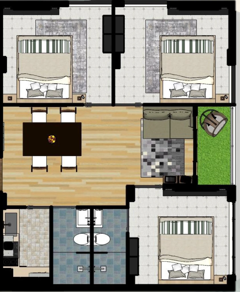 3 BHK Flat in Sri Krishna Enclave in Dum Dum, Kolkata - Image 906668