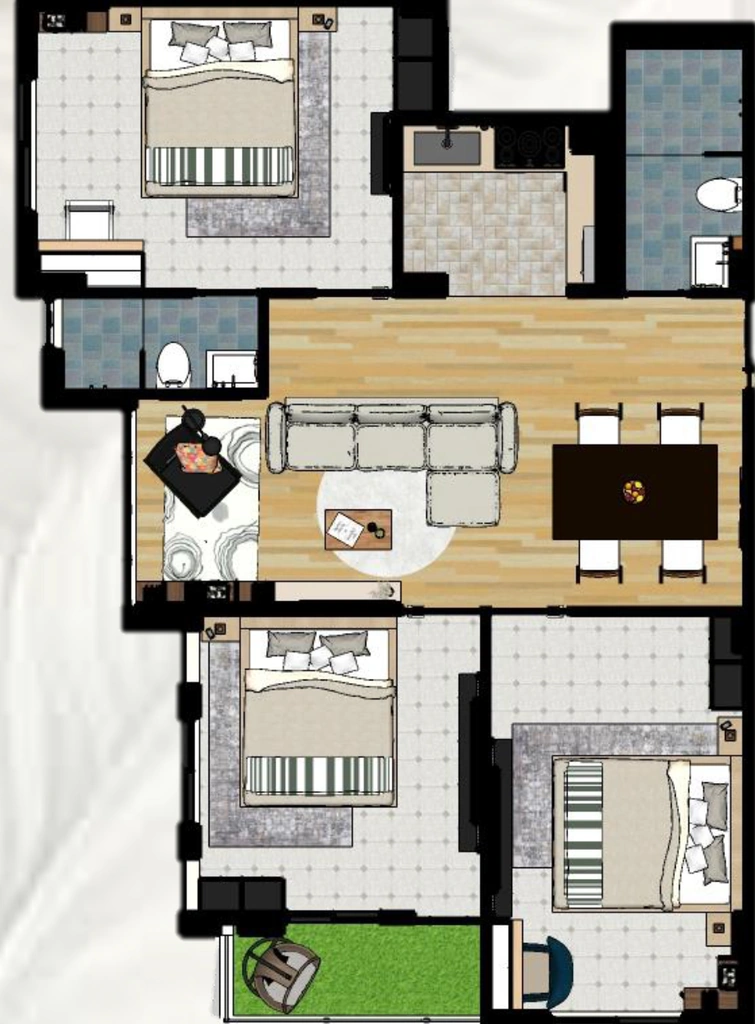3 BHK Flat in Sri Krishna Enclave in Dum Dum, Kolkata - Image 906669