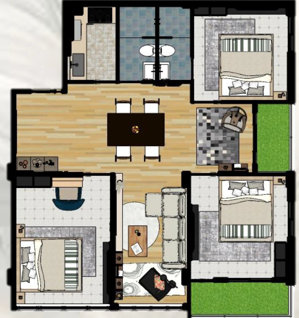 3 BHK Flat in Sri Krishna Enclave in Dum Dum, Kolkata - Image 906670