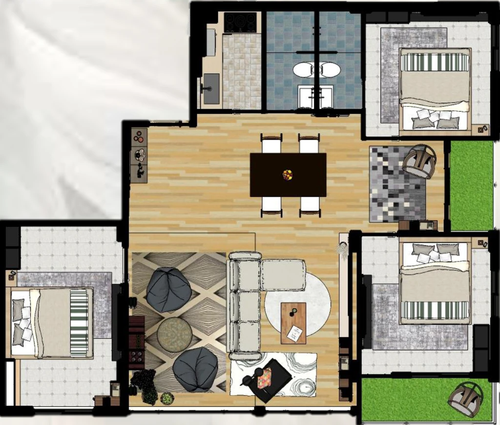 3 BHK Flat in Sri Krishna Enclave in Dum Dum, Kolkata - Image 906671