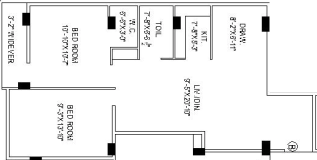 2 BHK Flat in Unique Gloria in Dum Dum, Kolkata - Image 906679