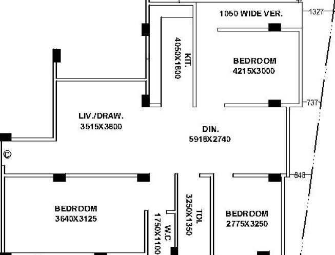 3 BHK Flat in Unique Gloria in Dum Dum, Kolkata - Image 906682