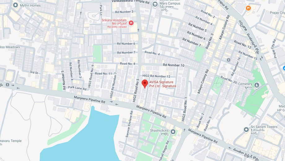 Location of Avisa Signature in Hafeezpet, Hyderabad - Image 376970