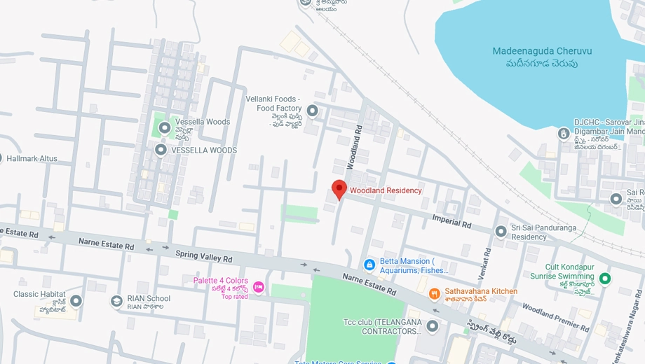 Location of DNR Woodland Residency in Kondapur, Hyderabad - Image 376979
