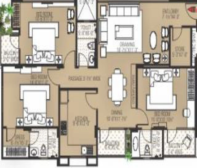 3 BHK Flat in Rameshwari Shakambhari in Bani Park, Jaipur - Image 906705
