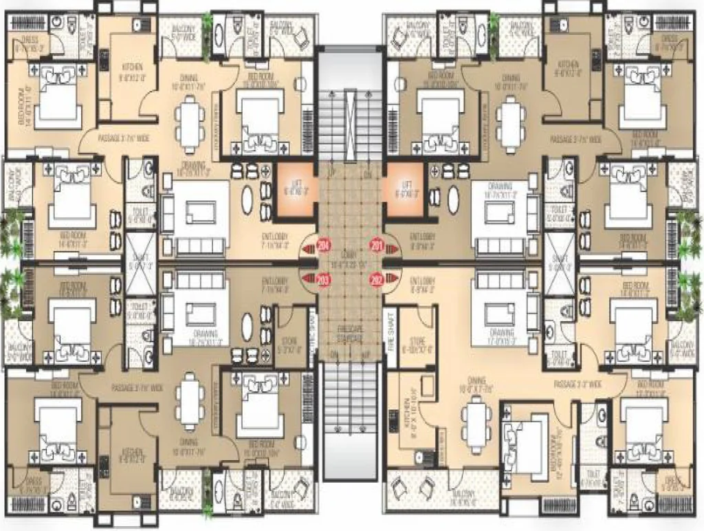 Floor Plan of Rameshwari Shakambhari in Bani Park, Jaipur - Image 376996